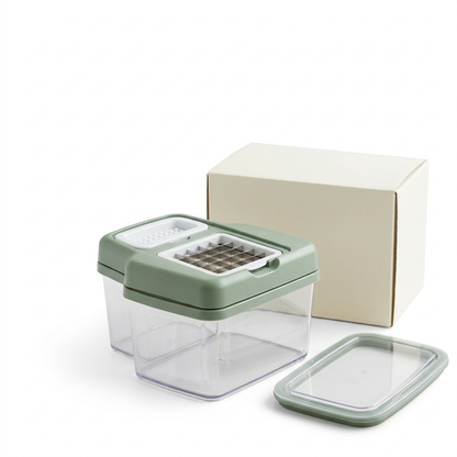 Manual Vegetable Chopper with Storage Container
