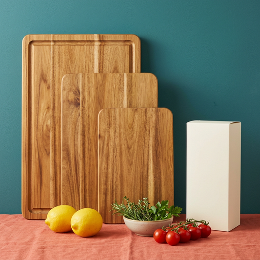 Acacia Wood Cutting Board Set
