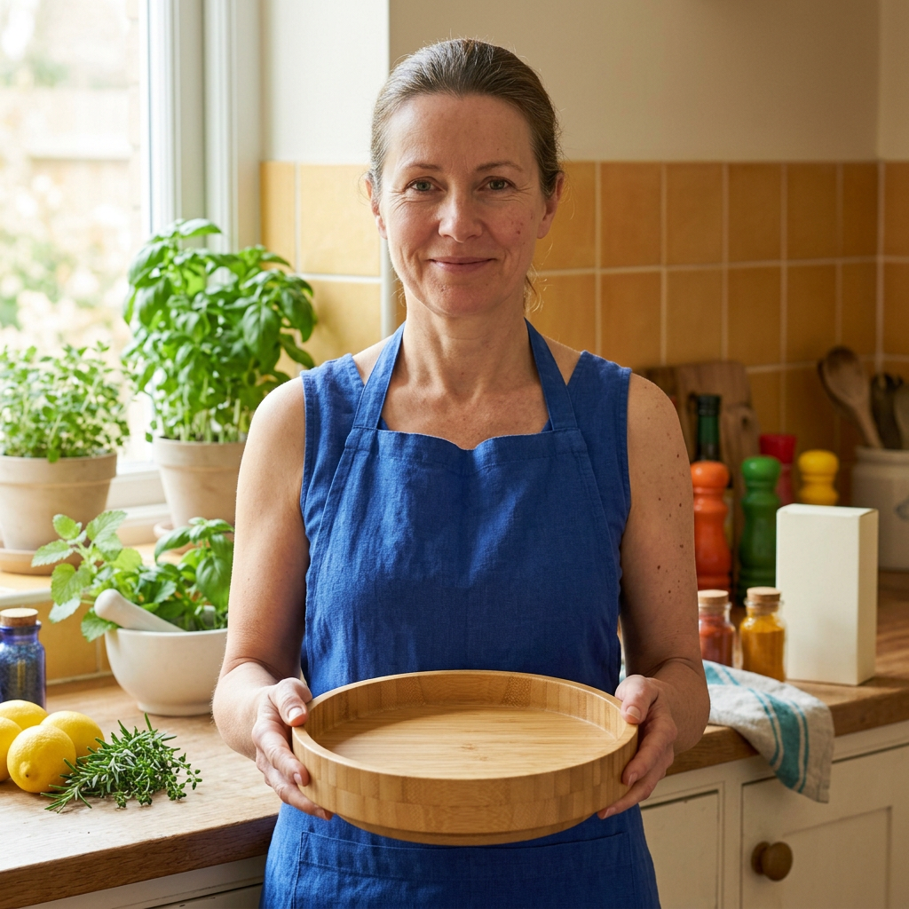 Rotating Bamboo Spice Organizer