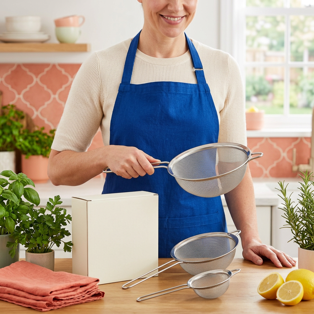 Fine Mesh Stainless Steel Strainer Set