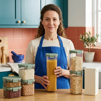 Stackable Airtight Pantry Container Set
