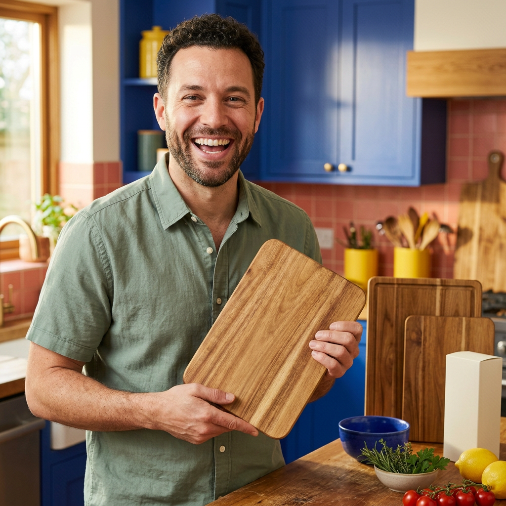 Acacia Wood Cutting Board Set
